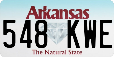 AR license plate 548KWE