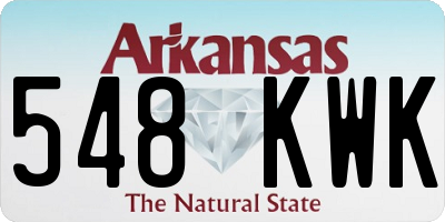 AR license plate 548KWK