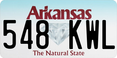 AR license plate 548KWL