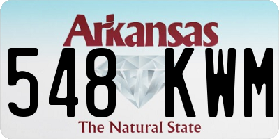 AR license plate 548KWM