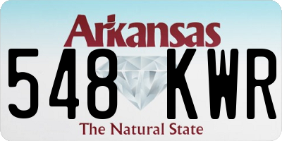 AR license plate 548KWR