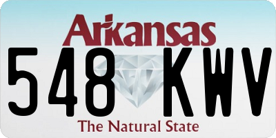 AR license plate 548KWV