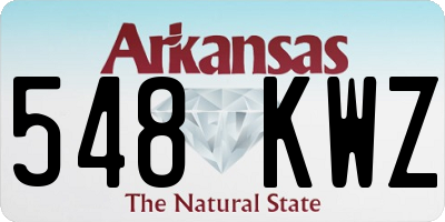 AR license plate 548KWZ
