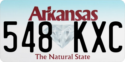 AR license plate 548KXC
