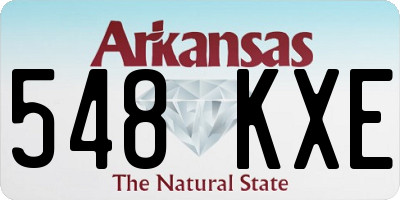 AR license plate 548KXE