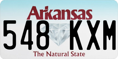 AR license plate 548KXM