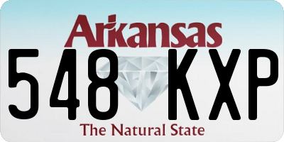 AR license plate 548KXP