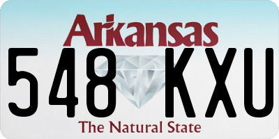 AR license plate 548KXU