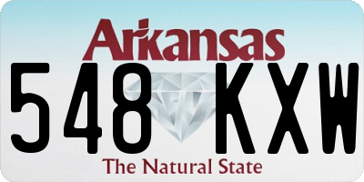AR license plate 548KXW