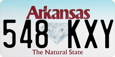 AR license plate 548KXY