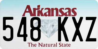 AR license plate 548KXZ