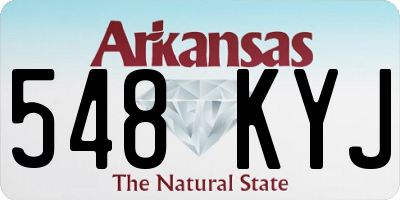 AR license plate 548KYJ