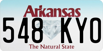 AR license plate 548KYO