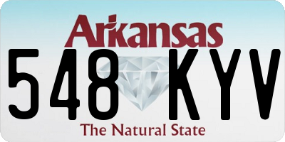 AR license plate 548KYV