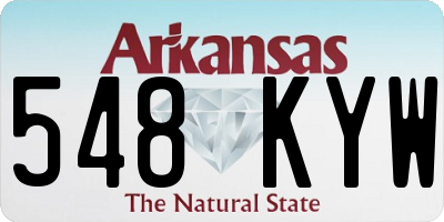 AR license plate 548KYW