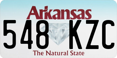 AR license plate 548KZC