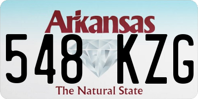 AR license plate 548KZG