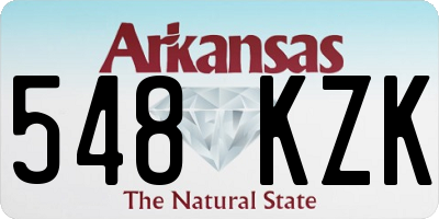 AR license plate 548KZK