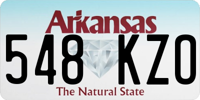 AR license plate 548KZO