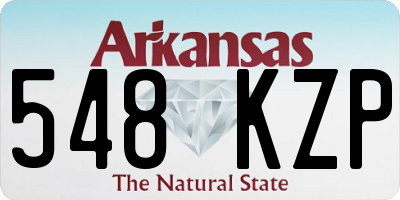 AR license plate 548KZP