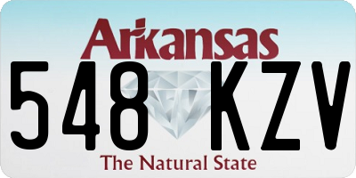 AR license plate 548KZV