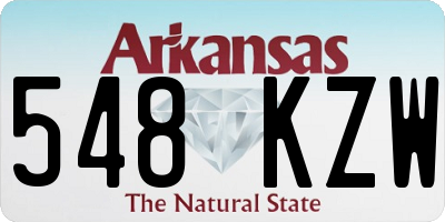 AR license plate 548KZW