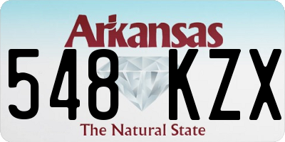 AR license plate 548KZX