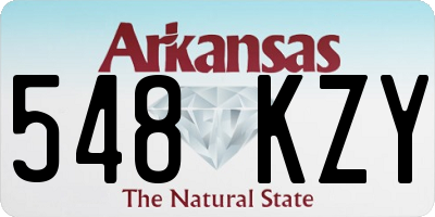 AR license plate 548KZY