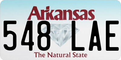AR license plate 548LAE