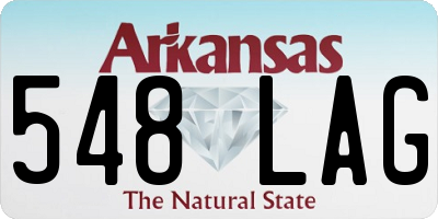 AR license plate 548LAG
