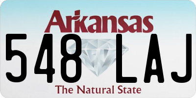 AR license plate 548LAJ