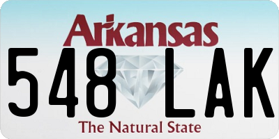 AR license plate 548LAK