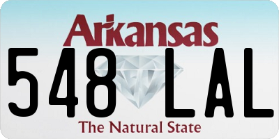 AR license plate 548LAL