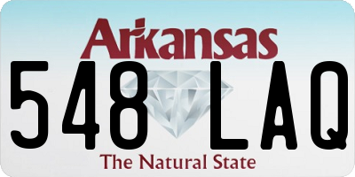 AR license plate 548LAQ