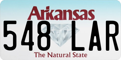 AR license plate 548LAR
