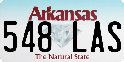 AR license plate 548LAS