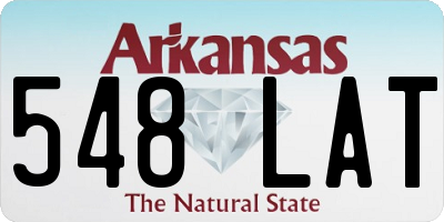 AR license plate 548LAT