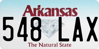 AR license plate 548LAX