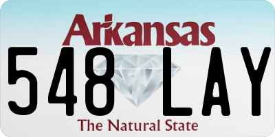 AR license plate 548LAY