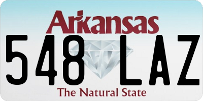 AR license plate 548LAZ
