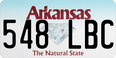 AR license plate 548LBC
