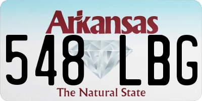 AR license plate 548LBG