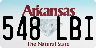 AR license plate 548LBI