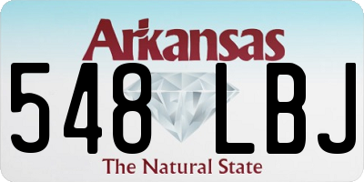 AR license plate 548LBJ