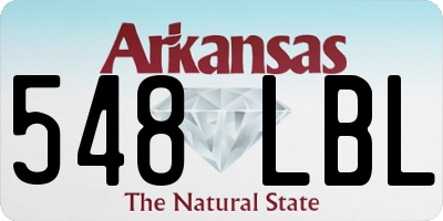 AR license plate 548LBL