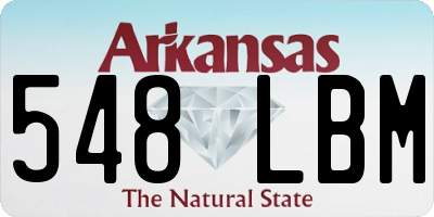 AR license plate 548LBM