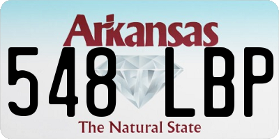 AR license plate 548LBP