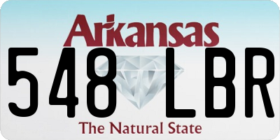 AR license plate 548LBR