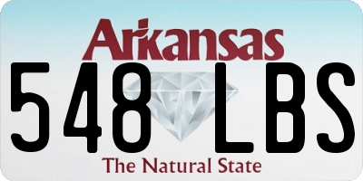 AR license plate 548LBS
