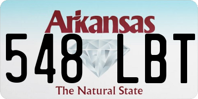 AR license plate 548LBT